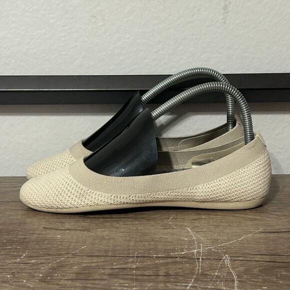 Allbirds Tree Breezers Women’s Comfort Casual Slip-On Flats Shoes Size 6.5 Beige - Picture 1 of 8